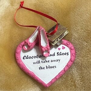 Rare chocolate and shoes will take away the blues Christmas ornament Valentine’s